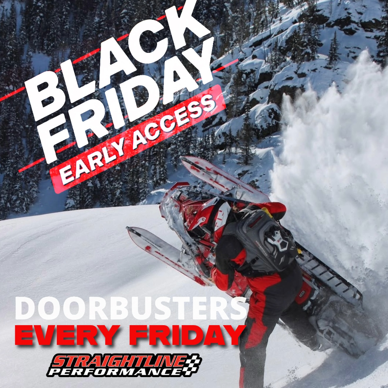 Ready. Set. SAVE. 🏁
Early Access to Black Friday Deals starts NOW!
Every Friday brings brand-new Doorbusters 🔥

⚡ Plus! + 48-Hour Clearance Sales running all month long!
🔥 50% OFF select Bumpers
🛡️ 50% OFF Stonewall Hand Guards
⚙️ 25% OFF select gear

Get your savings on at Straightlineperformance.com! 

#BlackFriday #EarlyAccess #Doorbusters #ClearanceSale #Bumpers #PowerSports #Snowmobiles #ridewithus #spi #StraightlinePerformance