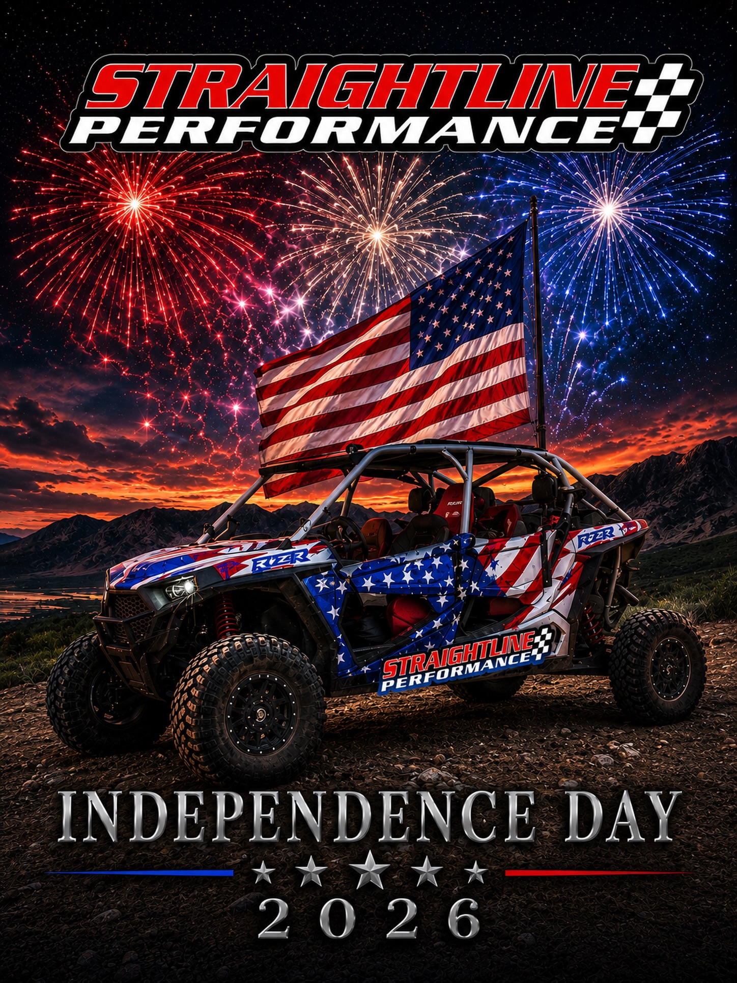 Happy Independence Day! 🇺🇸Today we’re celebrating 250 years of American independence and the freedom to explore, ride, and build machines that take us farther.Thank you for supporting American innovation and small business.🎆 Our 25% OFF Sitewide Independence Day Sale is still going strong.Use code: AMERICA2026Enjoy the holiday, ride safe, and make some memories.Sale ends July 7.#HappyFourthOfJuly #America250 #StraightlinePerformance #RideMore