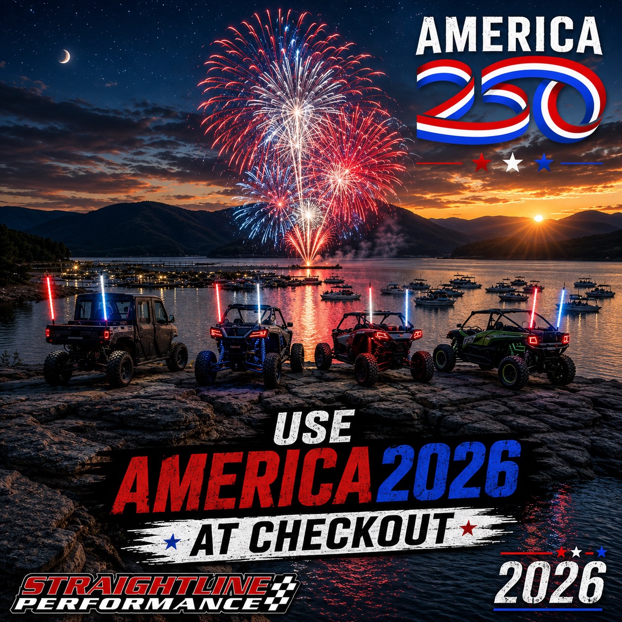 🚨 LAST CHANCE.When the clock strikes midnight, our 4th of July Sale is over.This is your final opportunity to save:🇺🇸 25% OFF SITEWIDEUse code: AMERICA2026If you’ve had something sitting in your cart, don’t wait another minute.✔️ Exhaust Systems ✔️ Lighting ✔️ Performance Parts ✔️ Accessories⏰ Ends tonight at 11:59 PM. No extensions.👉 StraightlinePerformance.com#LastChance #StraightlinePerformance #PerformanceParts