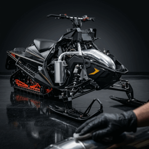 Polaris AXYS 800 HO Rush / Switchback Complete Exhaust System (Ceramic Coated)