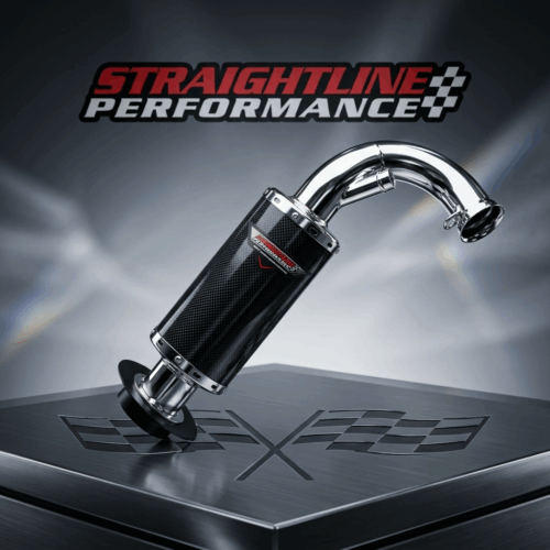 Polaris 800 HO AXYS Carbon Fiber Lightweight Muffler (Polished Stainless Steel)