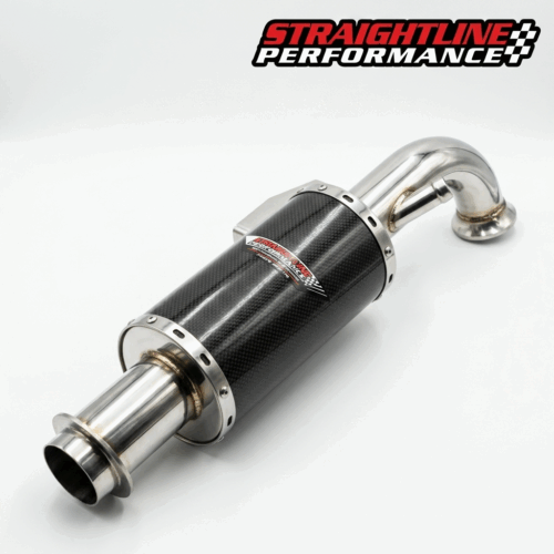 Ski-Doo REV Gen 4 / Lynx Radian 600R E-TEC Carbon Fiber Muffler (Polished Stainless Steel)