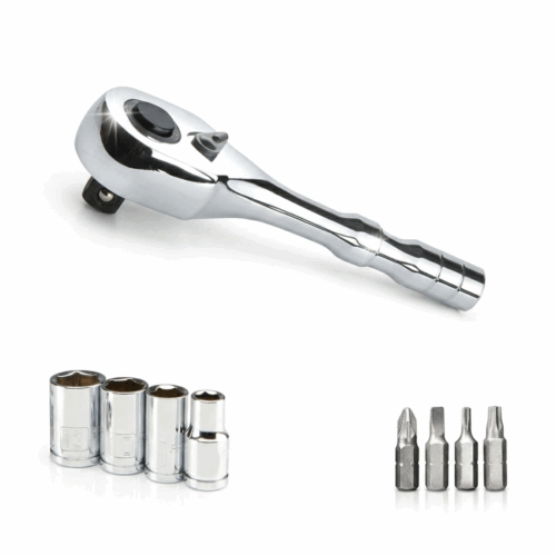 HNG Tool Kit includes popular bits and sockets for emergency repair- Fits in rear tube of Hide N Go Rear bumper
