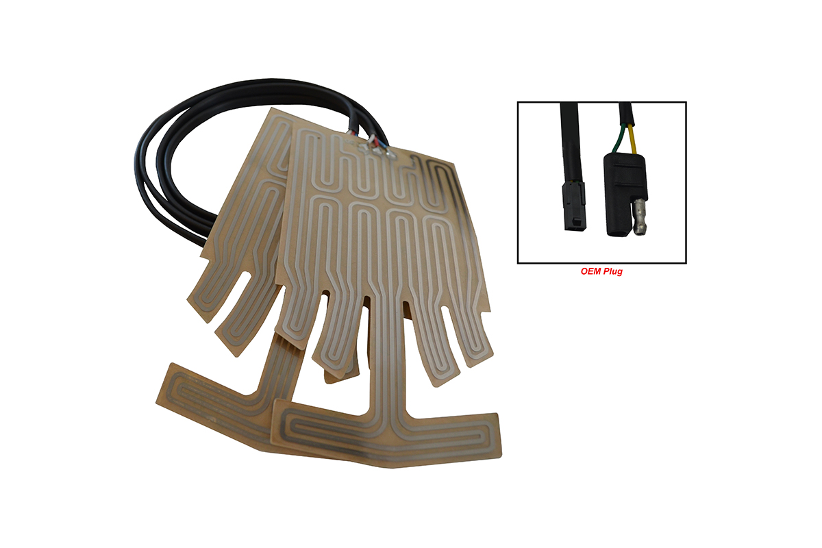 EXTENDED LENGTH 2019- CURRENT YAMAMHA SIDEWINDER/ VIPER GRIP HEATER WITH OEM PLASTIC CONNECTOR / PR