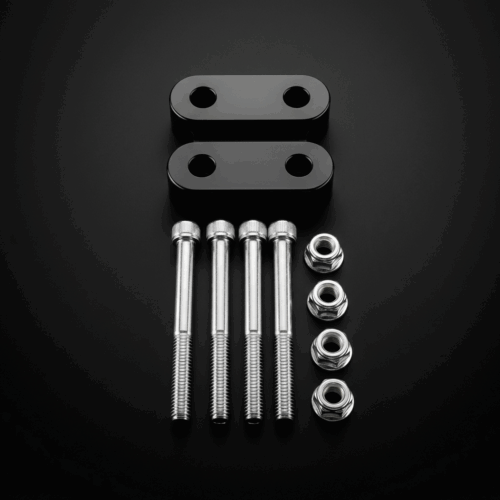 Polaris Handlebar Riser Blocks – Black / PR – Available in 1/2″ or 3/4″ Rise For Polaris Models with Flat Plate Steering Posts