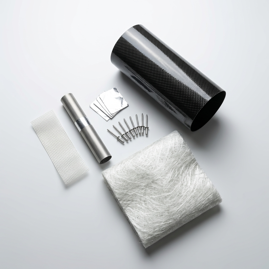 Straightline Performance Carbon Fiber Muffler Rebuild Kit (includes new carbon tube)