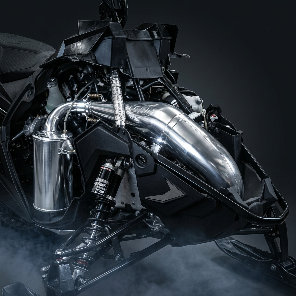 Polaris AXYS 800 HO Rush / Switchback / RMK Single Pipe (Ceramic Coated) - Image 2