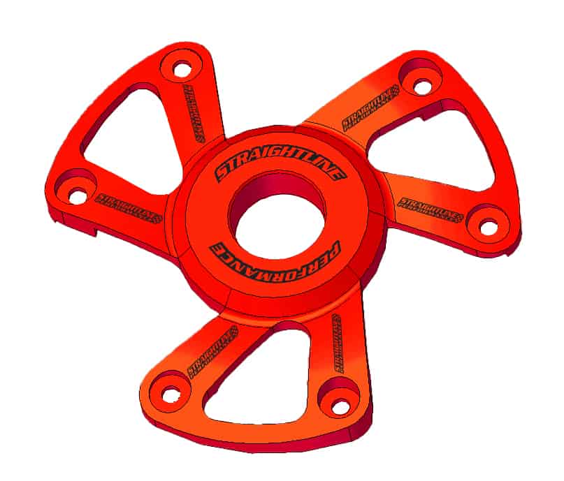 Polaris P22 Lightweight Billet Clutch Cover Anodized Red - Straightline ...