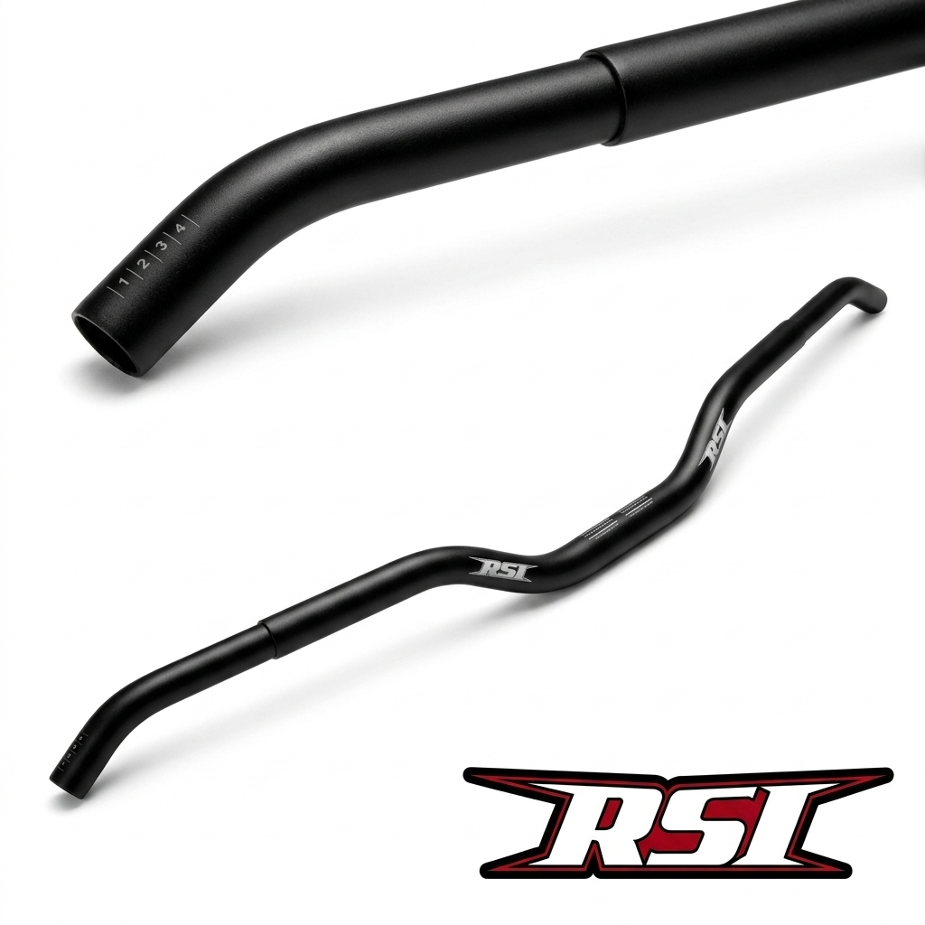 RSI Narrow Slim Jim Aluminum Handlebar - 1" Rise Slimmer Grip. Narrower Width. Maximum Control. 3/4" Grip Diameter for Reduced Hand Fatigue - Image 2