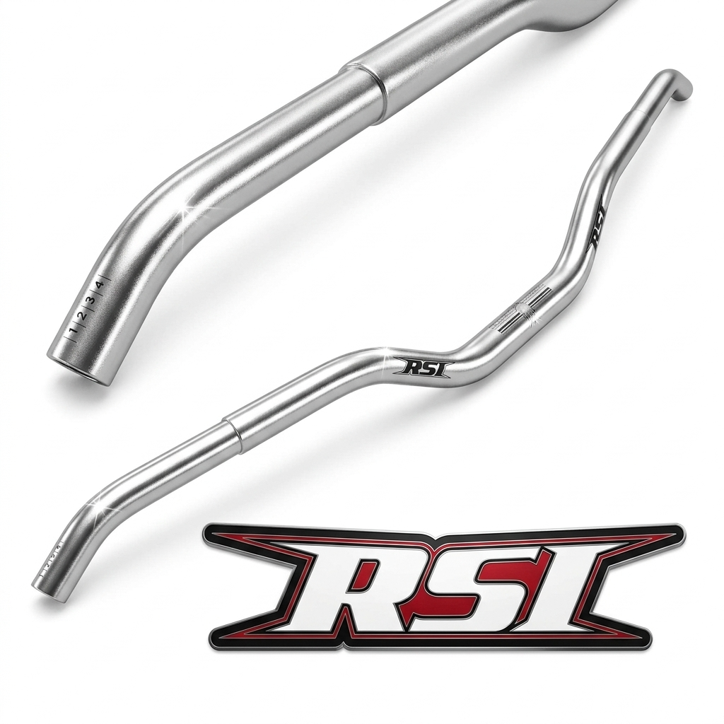 RSI Narrow Slim Jim Aluminum Handlebar - 1" Rise Slimmer Grip. Narrower Width. Maximum Control. 3/4" Grip Diameter for Reduced Hand Fatigue - Image 3