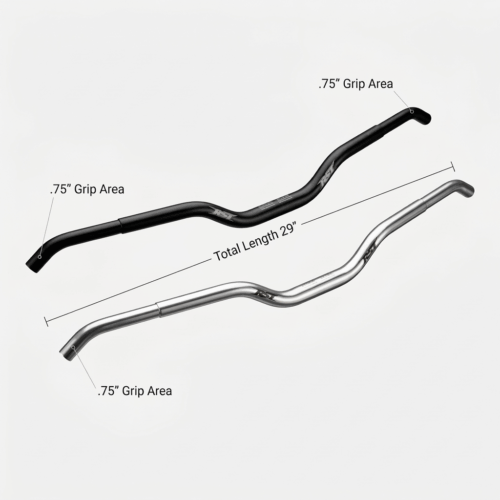 RSI Narrow Slim Jim Aluminum Handlebar – 1″ Rise Slimmer Grip. Narrower Width. Maximum Control. 3/4″ Grip Diameter for Reduced Hand Fatigue