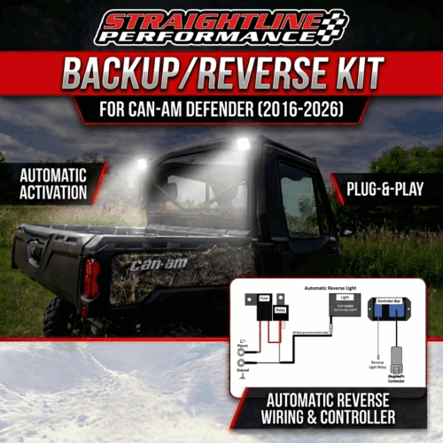 SmartWire Backup/Reverse Light Kit for 2016 to Current Can-Am Defender – (base kit with no light)