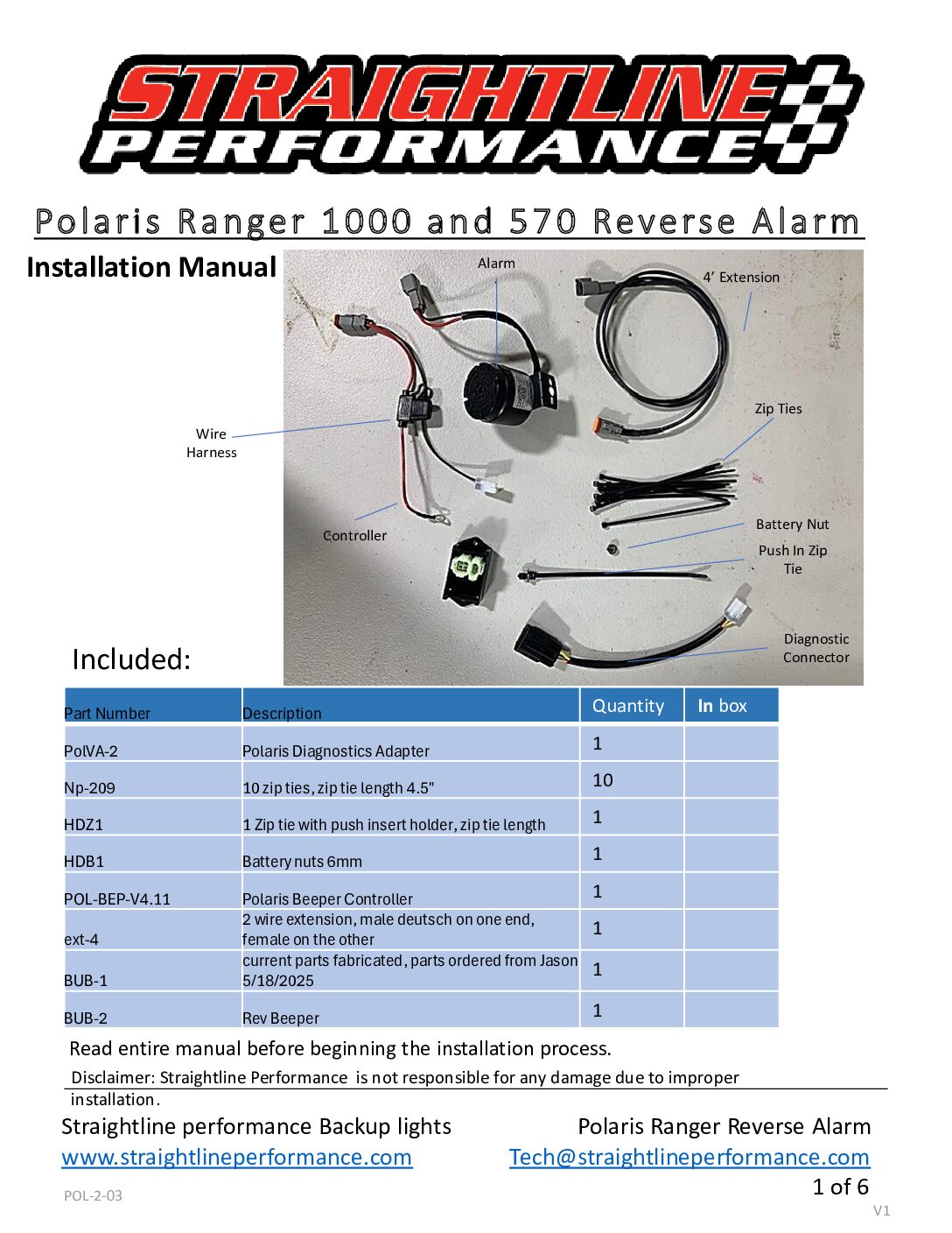SmartWire Backup Beeper Kit- 2015 to Current Polaris Ranger - Image 5